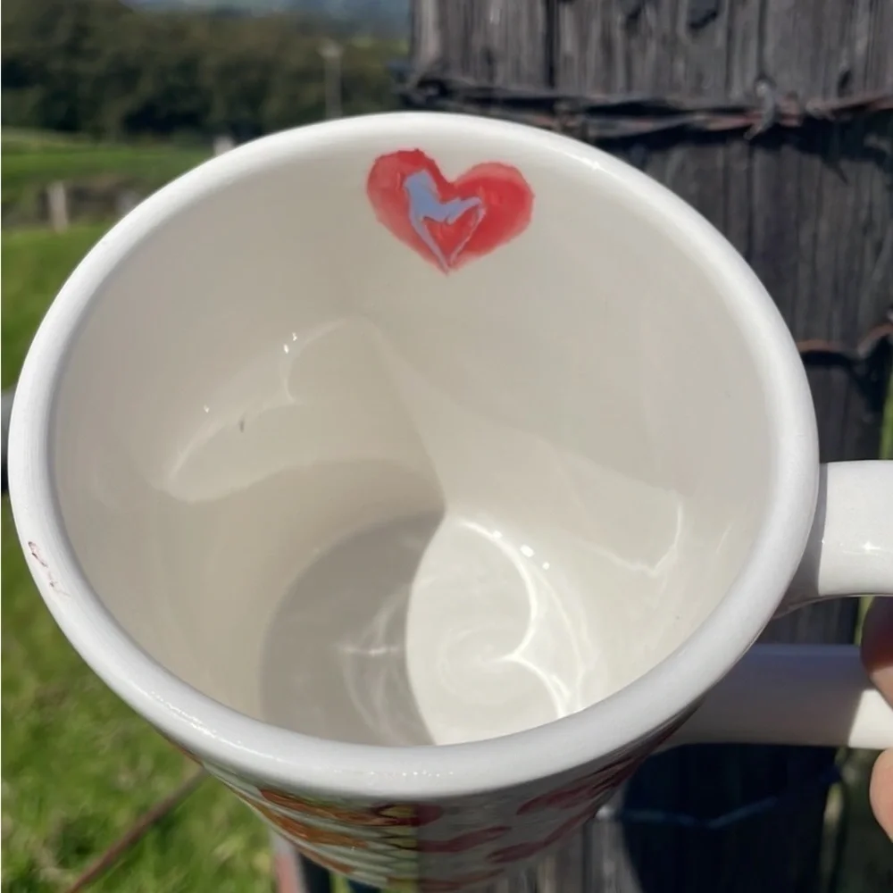 NEW Ceramic Red Heart Love Big mug